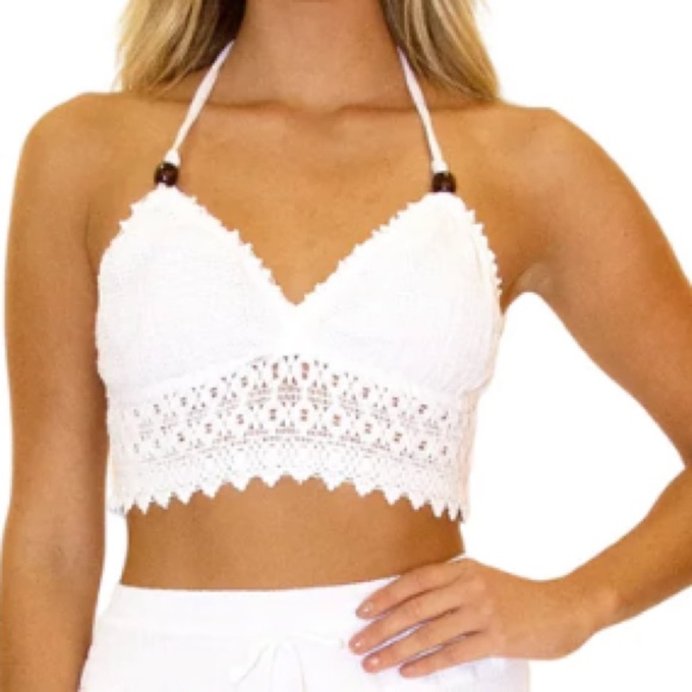 Peruvian cotton crochet top